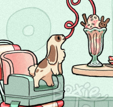 Bunny at the Diner